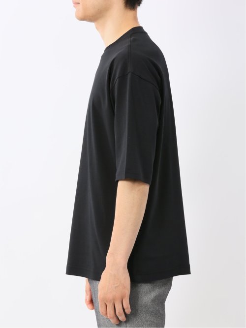 綿100% ロゴプリント クルーネック半袖Tシャツ