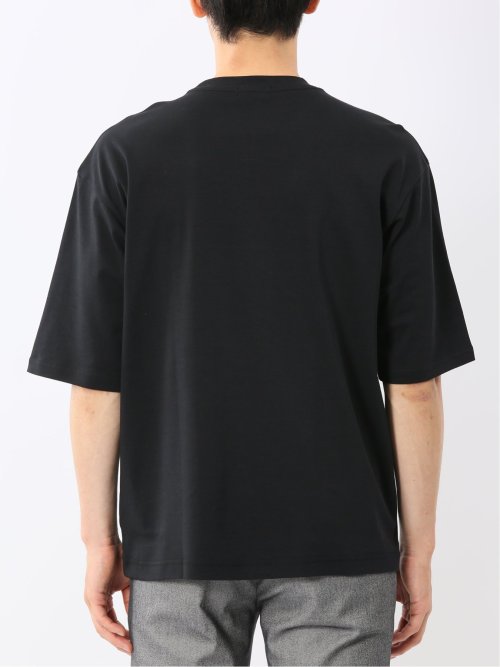 綿100% ロゴプリント クルーネック半袖Tシャツ