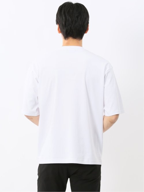 綿100% ロゴ刺繍 クルーネック半袖Tシャツ