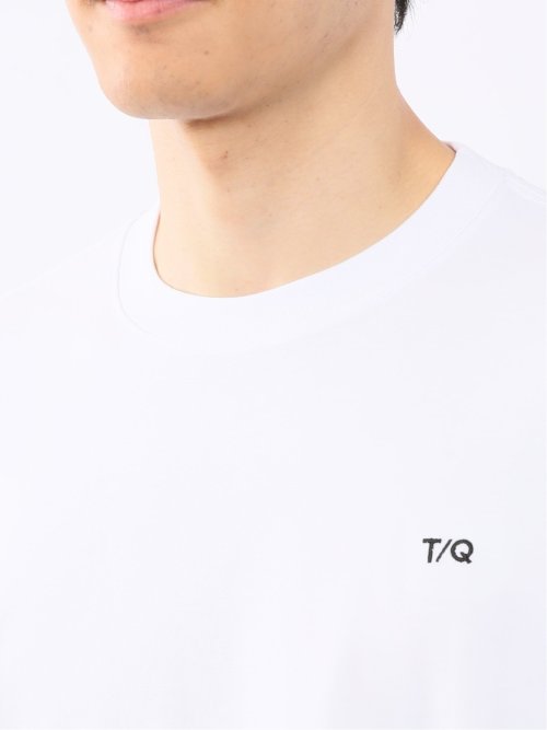 綿100% ロゴ刺繍 クルーネック半袖Tシャツ