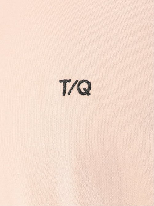 綿100% ロゴ刺繍 クルーネック半袖Tシャツ
