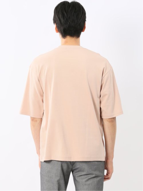 綿100% ロゴ刺繍 クルーネック半袖Tシャツ