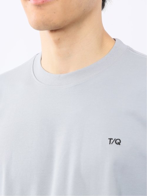 綿100% ロゴ刺繍 クルーネック半袖Tシャツ