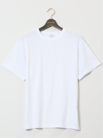 ジェーイーモーガンロングジョーンズ/JEMORGAN LONG JOHNS ワッフル クルー半袖Tシャツ