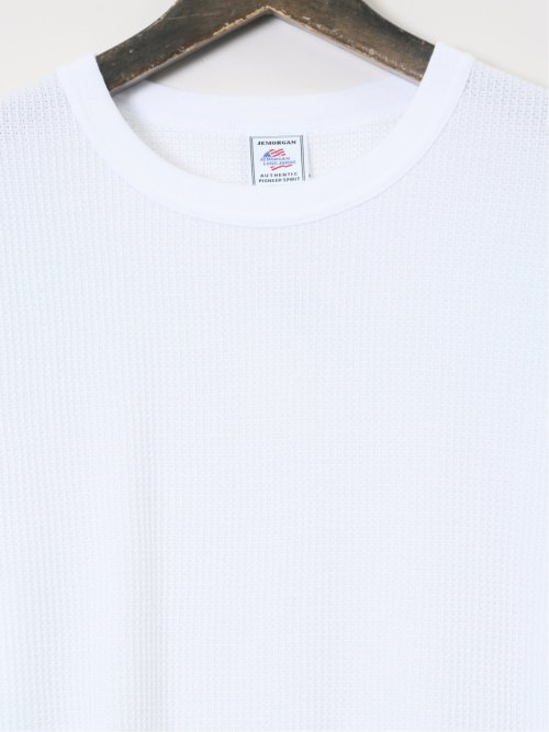 【大きいサイズ】ジェーイーモーガンロングジョーンズ/JEMORGAN LONG JOHNS ワッフル クルー半袖Tシャツ