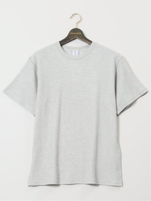 【大きいサイズ】ジェーイーモーガンロングジョーンズ/JEMORGAN LONG JOHNS ワッフル クルー半袖Tシャツ