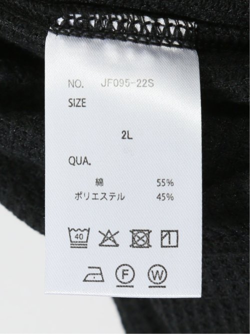 【大きいサイズ】ジェーイーモーガンロングジョーンズ/JEMORGAN LONG JOHNS ワッフル クルー半袖Tシャツ