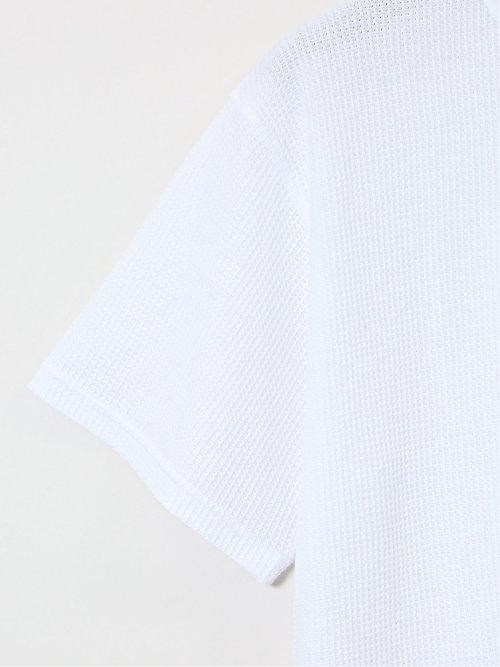 【大きいサイズ】ジェーイーモーガンロングジョーンズ/JEMORGAN LONG JOHNS ワッフル ヘンリー半袖Tシャツ