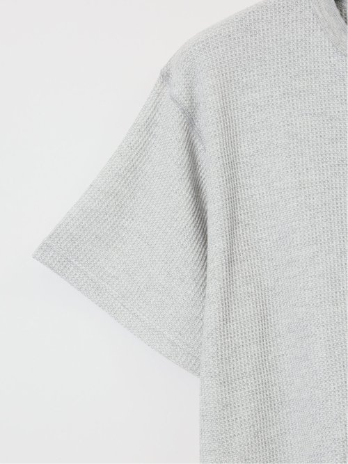 【大きいサイズ】ジェーイーモーガンロングジョーンズ/JEMORGAN LONG JOHNS ワッフル ヘンリー半袖Tシャツ