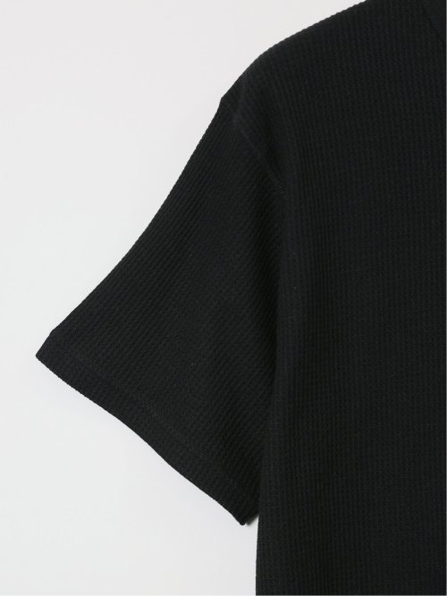 【大きいサイズ】ジェーイーモーガンロングジョーンズ/JEMORGAN LONG JOHNS ワッフル ヘンリー半袖Tシャツ