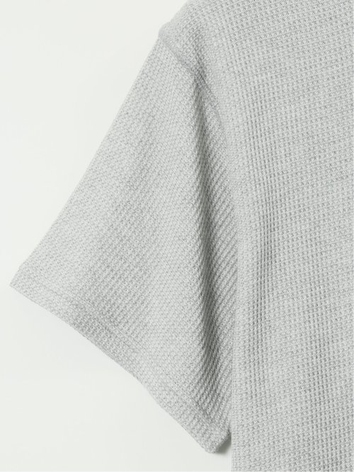 【大きいサイズ】ジェーイーモーガンロングジョーンズ/JEMORGAN LONG JOHNS ワッフル ヘンリー 半袖 Tシャツ