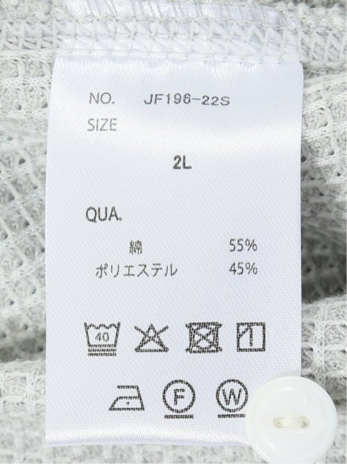 【大きいサイズ】ジェーイーモーガンロングジョーンズ/JEMORGAN LONG JOHNS ワッフル ヘンリー 半袖 Tシャツ