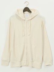 【大きいサイズ】ジェーイーモーガンロングジョーンズ/JEMORGAN LONG JOHNS ワッフル フルジップ長袖パーカー