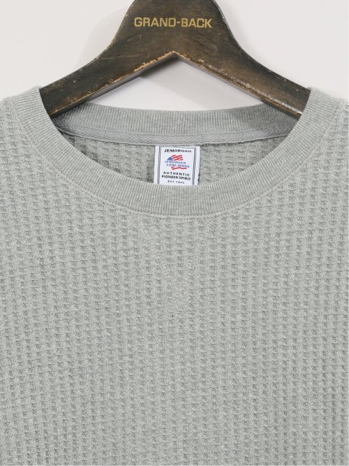 【大きいサイズ】ジェーイーモーガンロングジョーンズ/JEMORGAN LONG JOHNS ビッグワッフル クルースエット