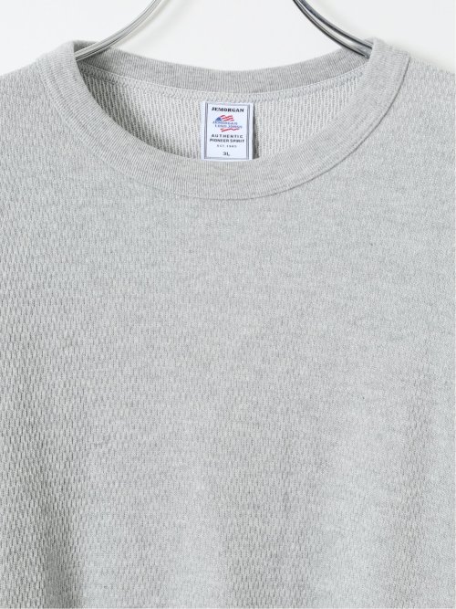【大きいサイズ】ジェーイーモーガンロングジョーンズ Tシャツ メンズ 長袖 ストレッチ クルーネック ハニカム