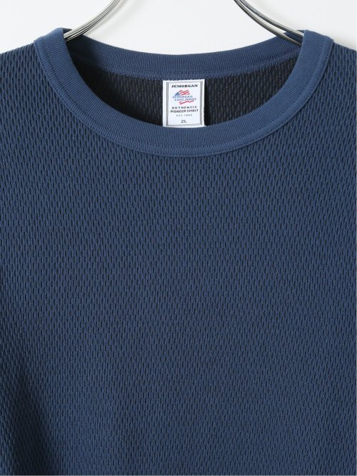 【大きいサイズ】ジェーイーモーガンロングジョーンズ Tシャツ メンズ 長袖 ストレッチ クルーネック ハニカム
