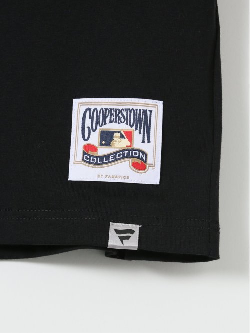 【大きいサイズ】ファナティクス MLB Tシャツ メンズ 半袖 クルーネック 綿 コットン クーパーズタウン ダブル ロゴ