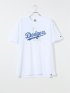 【大きいサイズ】ファナティクス MLB Tシャツ メンズ 半袖 クルーネック 綿 コットン ドジャース オーバーラッピング ロゴ