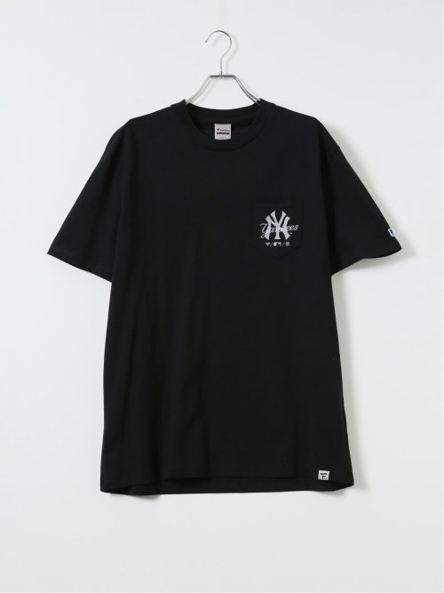 【大きいサイズ】ファナティクス MLB Tシャツ メンズ 半袖 クルーネック 綿 コットン 胸ポケット オーバーラッピング 刺繍