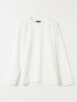 Tシャツ メンズ 長袖 ストレッチ クルーネック 幾何学 リンクス ジャガード