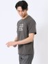 綿天竺 メッセージ ロゴ クルーネック 半袖 Tシャツ