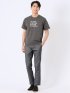 綿天竺 メッセージ ロゴ クルーネック 半袖 Tシャツ
