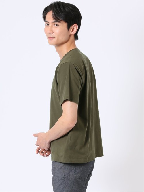 綿天竺 メッセージ ロゴ クルーネック 半袖 Tシャツ