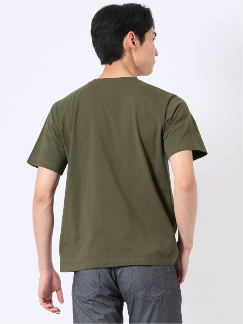 綿天竺 メッセージ ロゴ クルーネック 半袖 Tシャツ