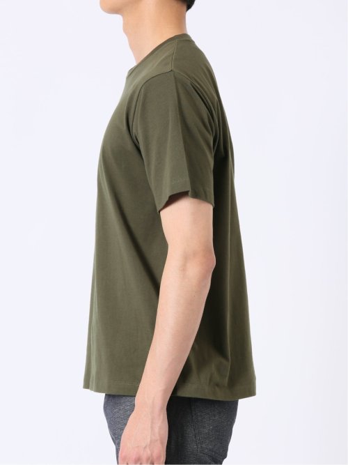 綿天竺 メッセージ ロゴ クルーネック 半袖 Tシャツ