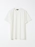 Tシャツ メンズ 半袖 ストレッチ Vネック ジャガード 幾何学柄