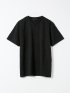Tシャツ メンズ 半袖 ストレッチ Vネック ジャガード 幾何学柄