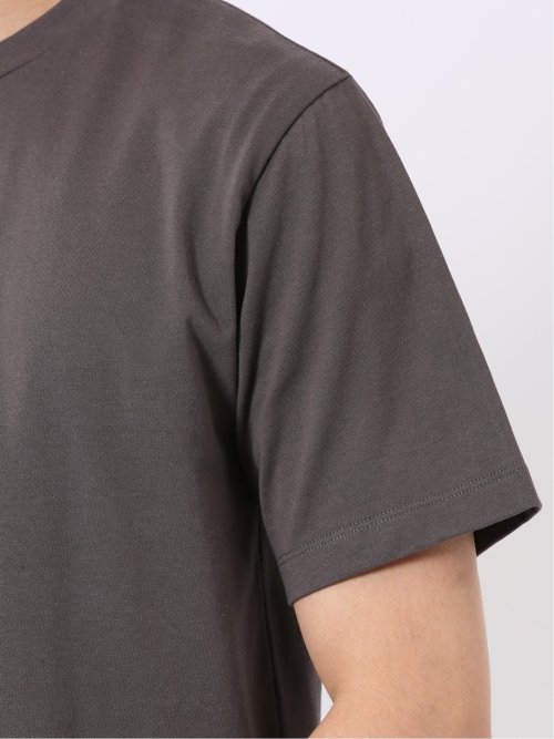 綿天竺 グラフィック プリント クルーネック 半袖 Tシャツ