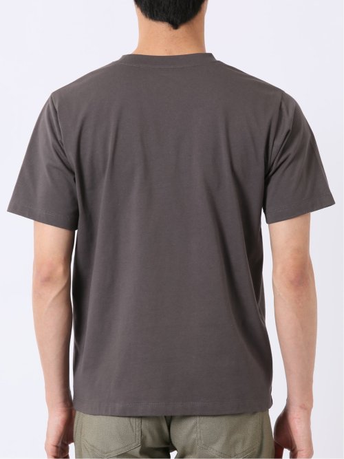 綿天竺 グラフィック プリント クルーネック 半袖 Tシャツ