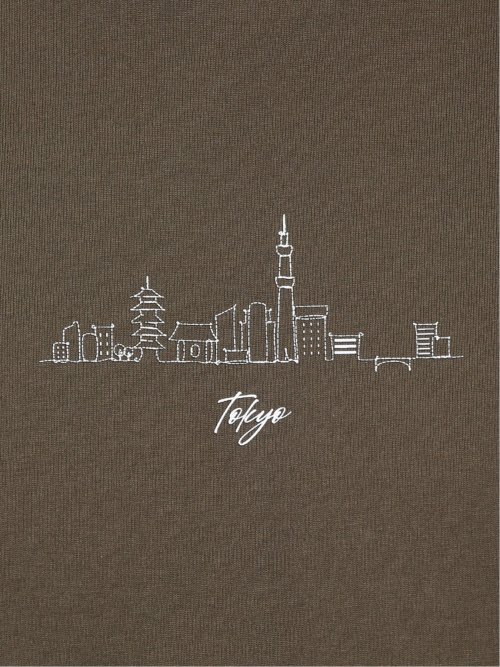 綿天竺 グラフィック プリント クルーネック 半袖 Tシャツ