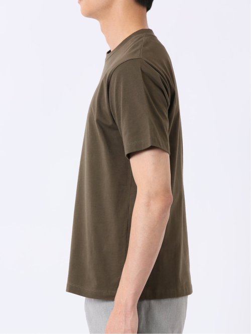 綿天竺 グラフィック プリント クルーネック 半袖 Tシャツ