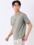 綿天竺 グラフィック プリント クルーネック 半袖 Tシャツ