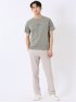 綿天竺 グラフィック プリント クルーネック 半袖 Tシャツ