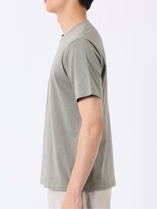 綿天竺 グラフィック プリント クルーネック 半袖 Tシャツ