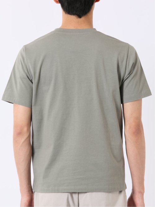 綿天竺 グラフィック プリント クルーネック 半袖 Tシャツ