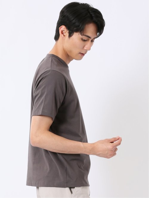 綿天竺 フォト プリント クルーネック 半袖 Tシャツ