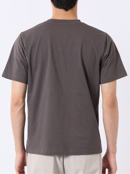 綿天竺 フォト プリント クルーネック 半袖 Tシャツ