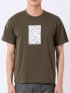 綿天竺 フォト プリント クルーネック 半袖 Tシャツ