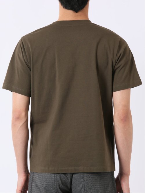 綿天竺 フォト プリント クルーネック 半袖 Tシャツ