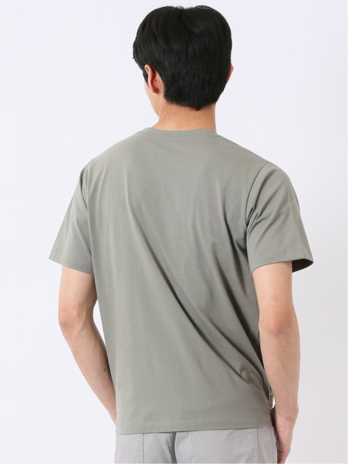 綿100% コットン 天竺 フォト プリント クルーネック 半袖 Tシャツ メンズ