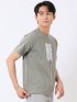 綿100% コットン 天竺 フォト プリント クルーネック 半袖 Tシャツ メンズ