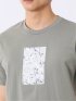 綿100% コットン 天竺 フォト プリント クルーネック 半袖 Tシャツ メンズ