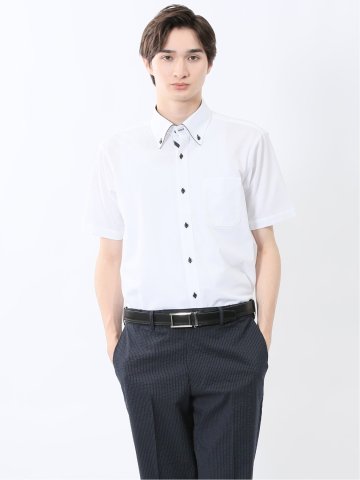 Biz アルティマ ボタンダウン半袖 ビズシャツ