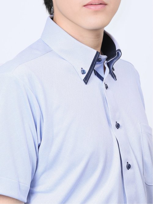 Biz クールパス ボタンダウン半袖 ビズシャツ