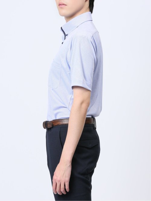 Biz クールパス ボタンダウン半袖 ビズシャツ