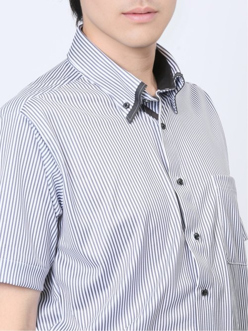 Biz クールパス ボタンダウン半袖 ビズシャツ